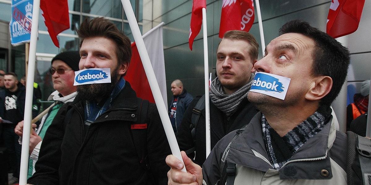 Poľské ultrapravicové skupiny protestovali proti zablokovaniu účtov na Facebooku
