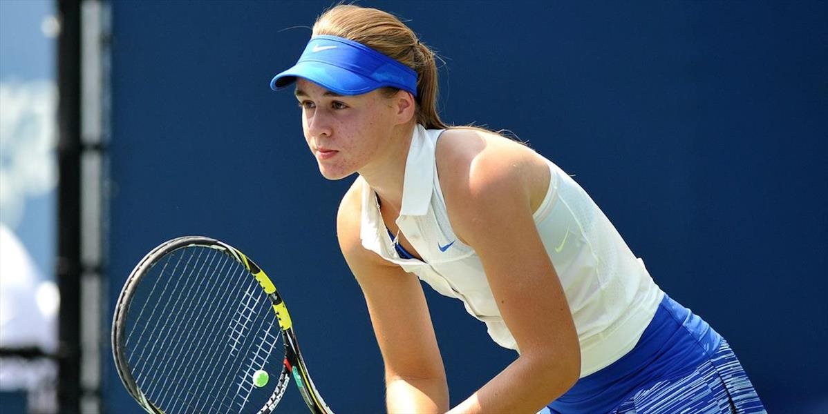 ITF Slovak Indoor: Kristína Schmiedlová hladko prehrala v 1. kole dvojhry