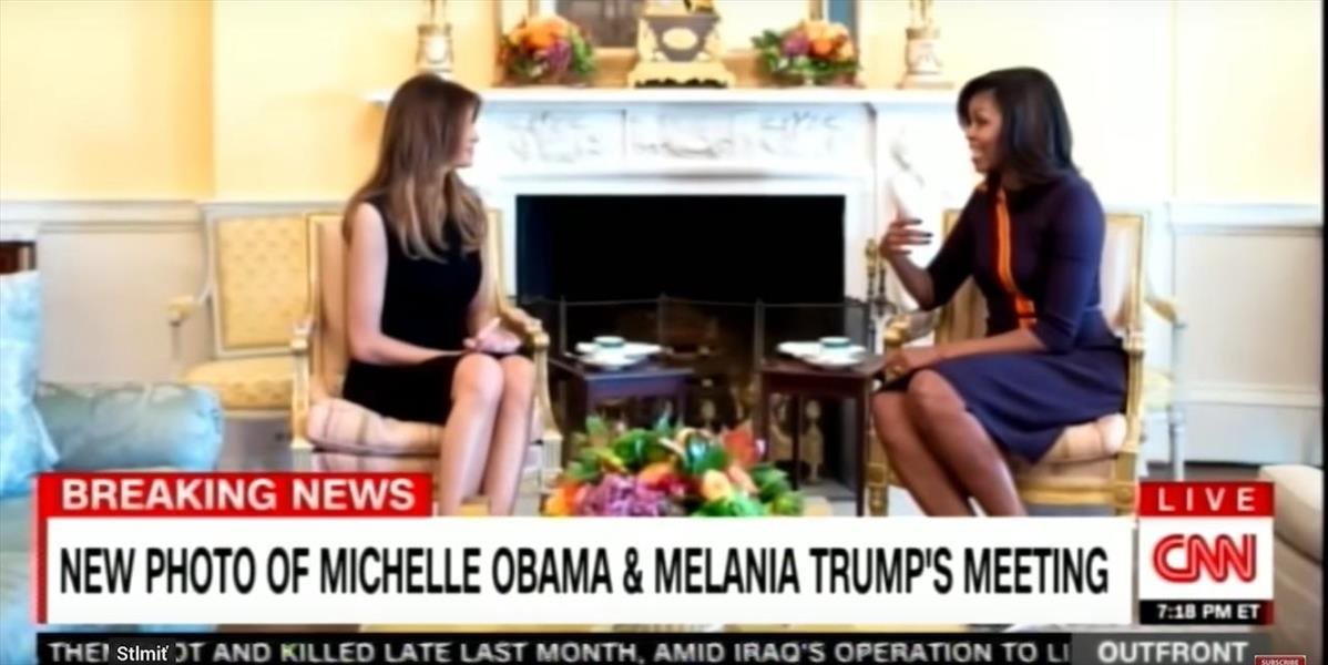 Michelle Obamová a Melania Trumpová sa stretli pri čaji
