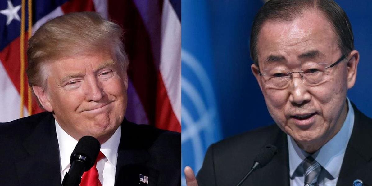 Šéf OSN Pan Ki-mun chváli Trumpa: Vidím, že sa pomaly mení