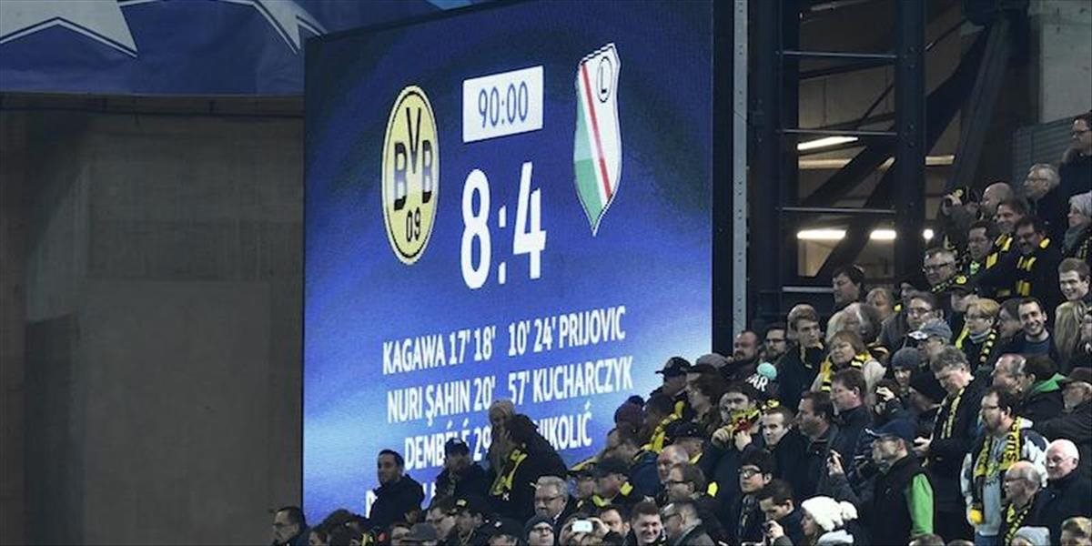 Dvanásť gólov v zápase Dortmund - Varšava je rekord LM
