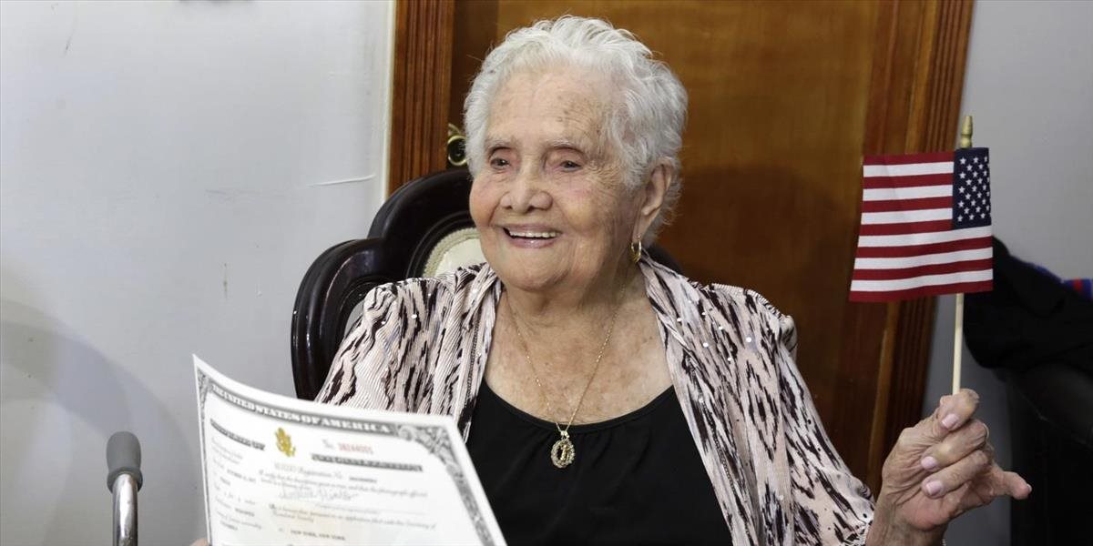 Žena menom America sa vo veku 99 rokov stala občiankou USA