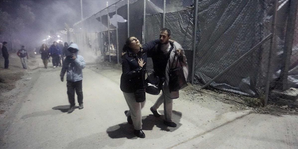 FOTO Pri požiari v utečeneckom tábore na ostrove Lesbos zahynuli dvaja ľudia
