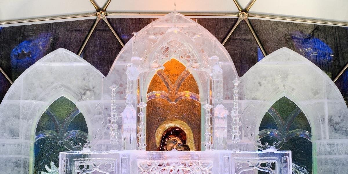FOTO Otvorením nádherného ľadového dómu sa začala zimná sezóna vo Vysokých Tatrách