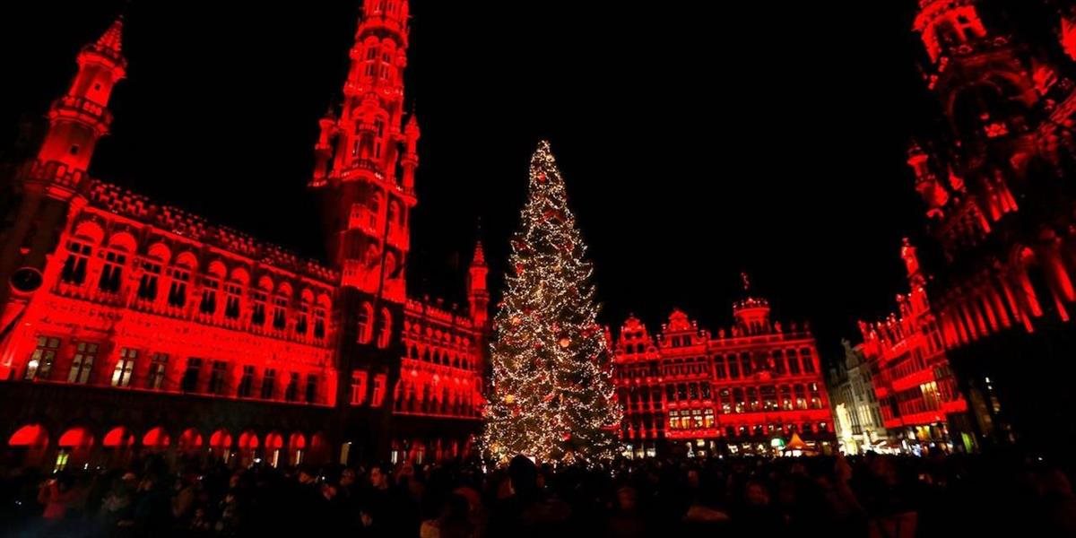 Na hlavnom námestí v Bruseli rozsvietili stromček zo Slovenska
