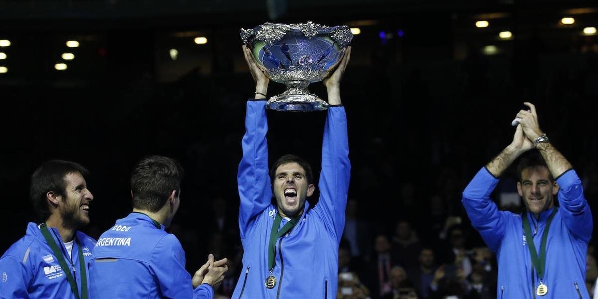 Davis Cup: Argentínčania získali prvýkrát "šalátovú misu", rozhodol Delbonis