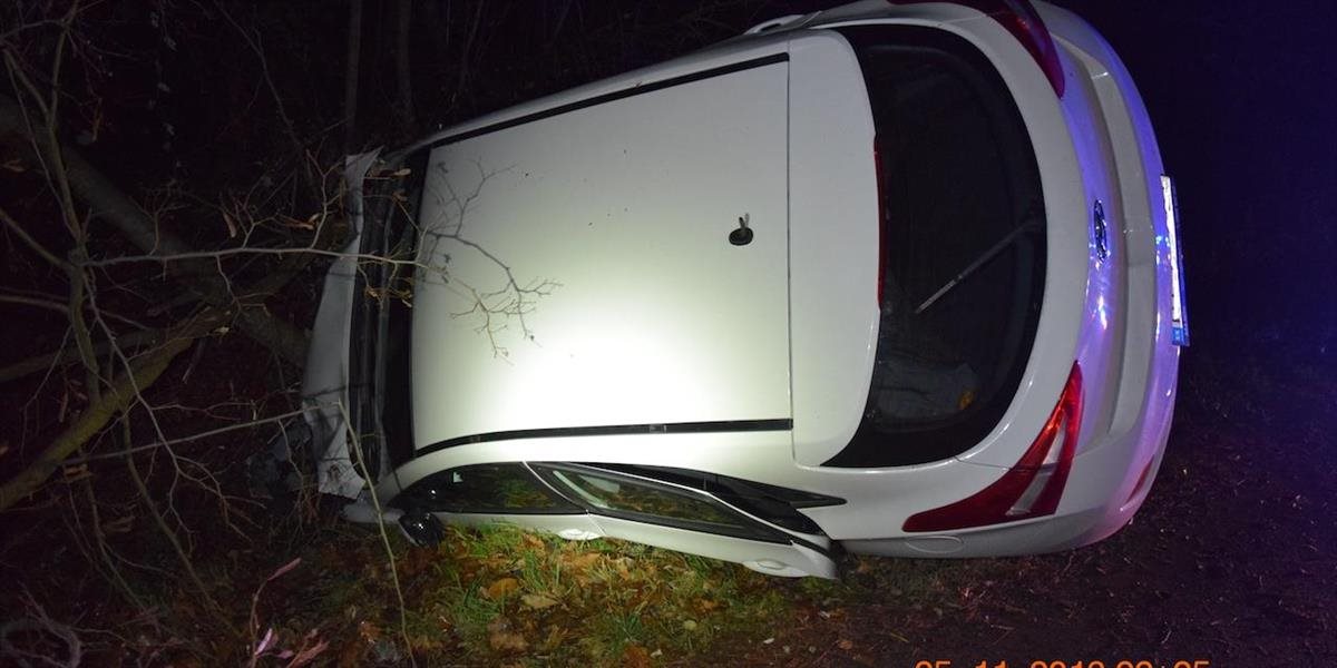 Opitá vodička vyletela z cesty, ďalšieho šoféra zastavil strom