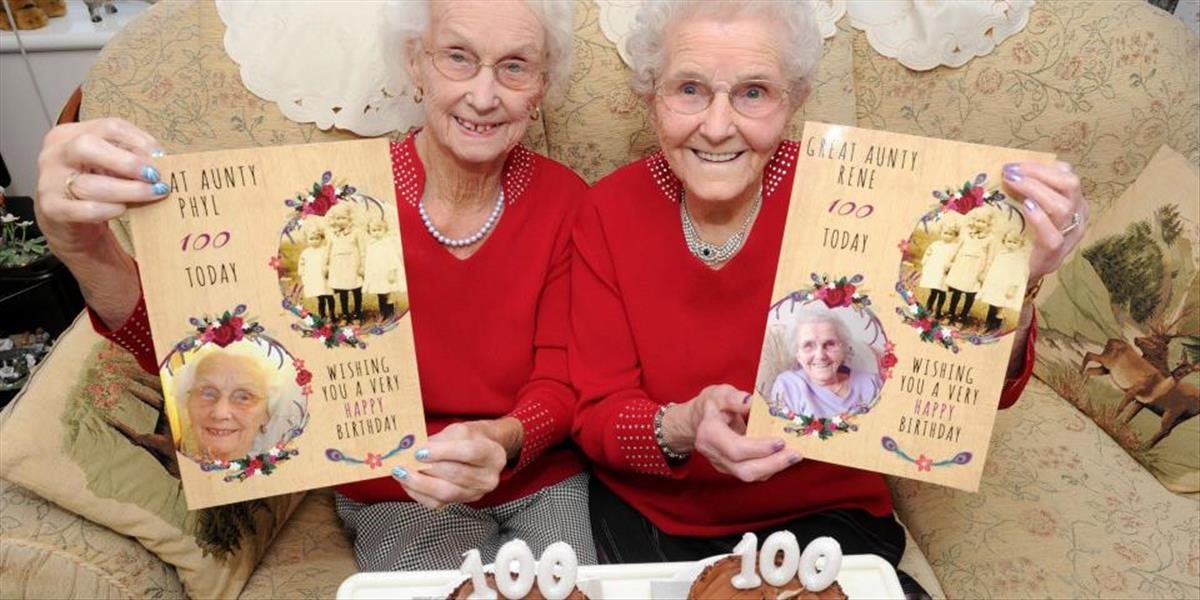 FOTO Dvojičky spolu oslávili 100 rokov, ich recept na dlhý život sa vám páčiť nebude