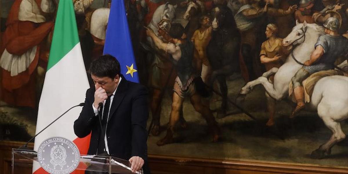 Taliansky premiér Renzi odstúpil z funkcie po neúspešnom referende