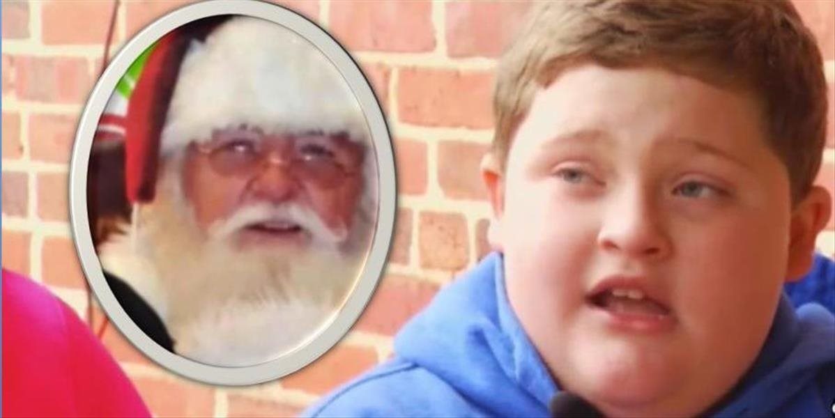 VIDEO Zlý Santa rozplakal obézne dieťa, na sviatky mu naordinoval diétu