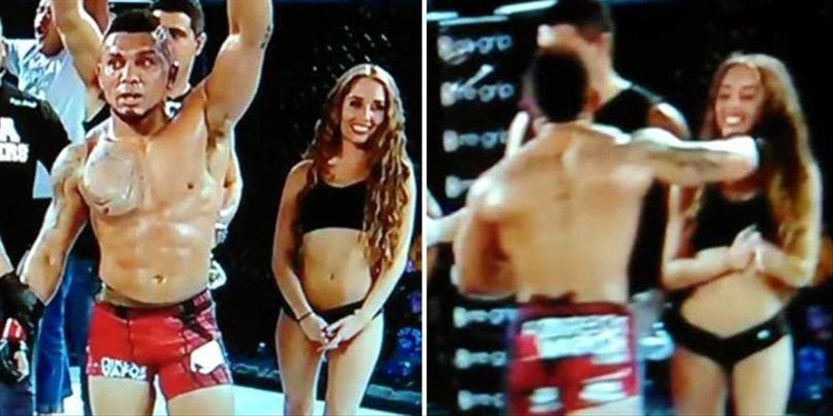 VIDEO MMA zápasník po prehratom zápase knokautoval ringové dievča