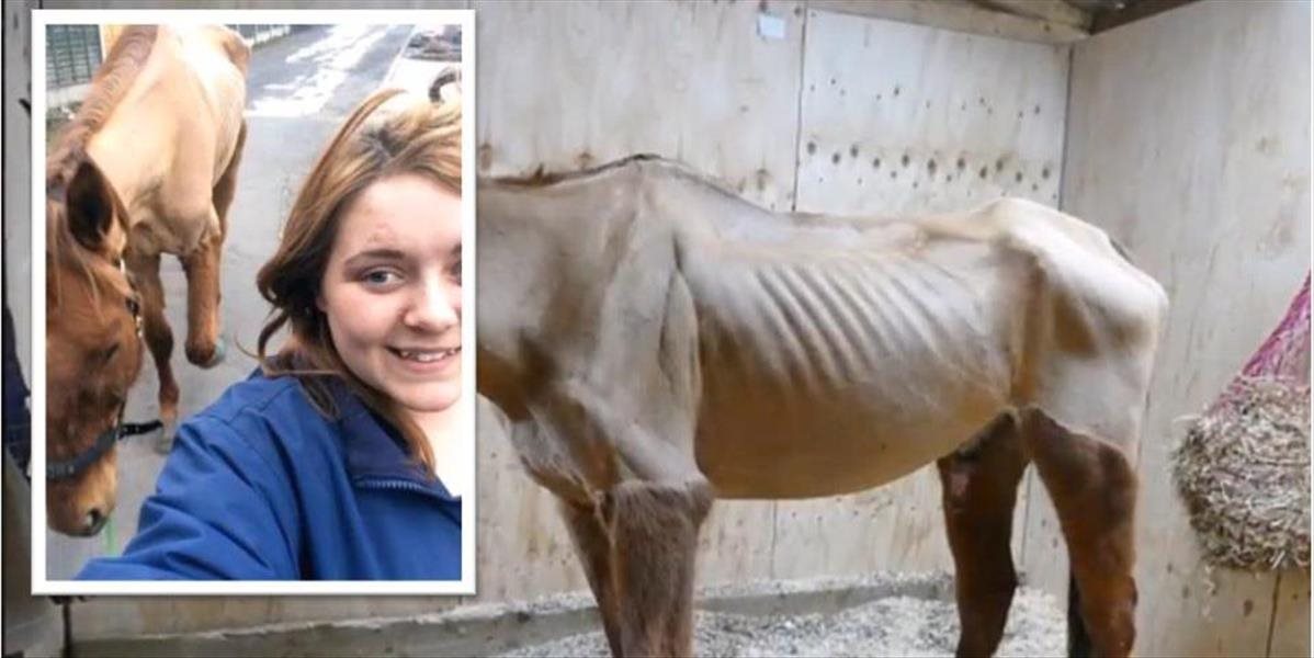 Smutné FOTO Obézne dievča týralo koňa, vyhladovalo ho na kosť