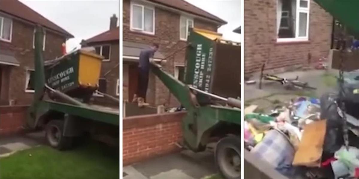 VIDEO Žena neplatila účty za odpad, smetiari sa jej nepekne pomstili