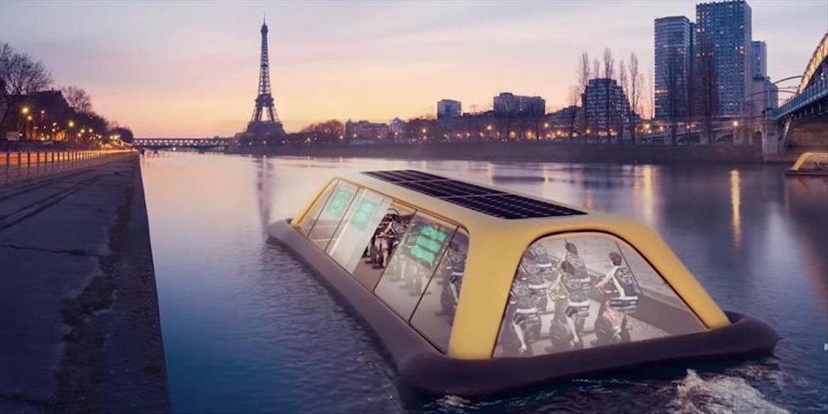 FOTO Radosť z pohybu: Táto posilňovňa pláva stredom Paríža, poháňa ju ľudská sila