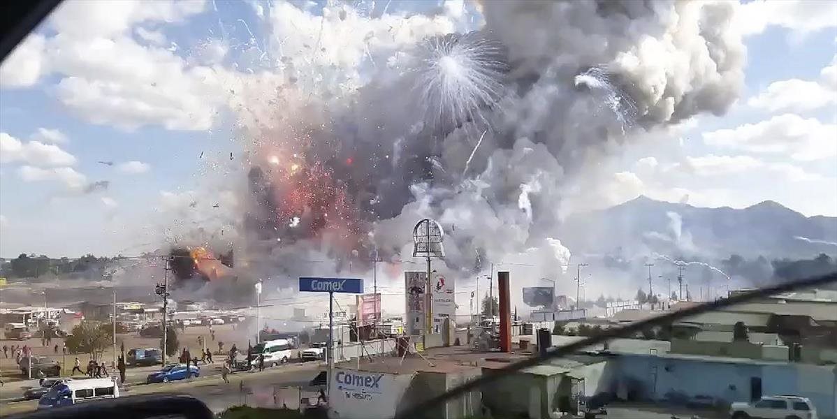 FOTO a VIDEO Explózia na trhu s pyrotechnikou v Mexiku: Hlásia najmenej 26 mŕtvych