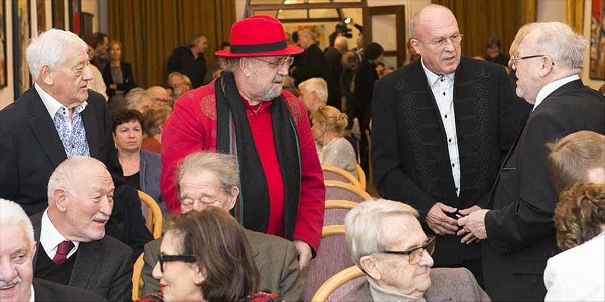 Jozef Oklamčák, prof. Viliam Fischer a Jozef Golonka na prezentácií knihy člena "LEVA" prof. Pavla Traubnera