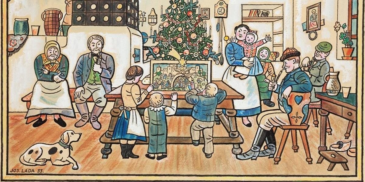 Česká vianočná tradícia sa spája s obrazmi Josefa Ladu
