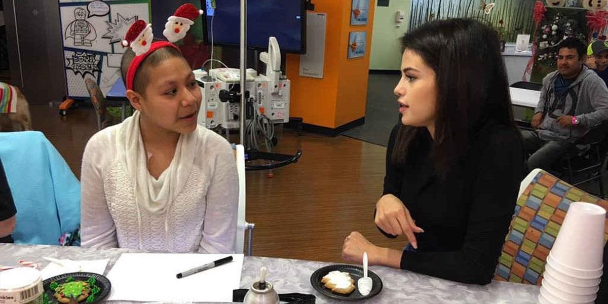 FOTO Selena Gomez navštívila choré deti v nemocnici