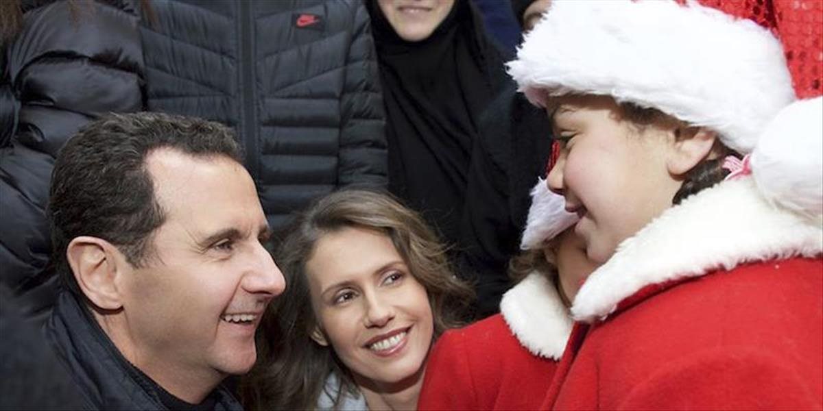 Bašár Asad navštívil počas vianočných sviatkov kresťanský sirotinec