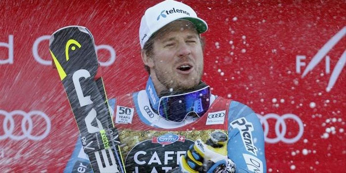 Nór Jansrud vyhral aj tretí super-G, Žampa nedokončil