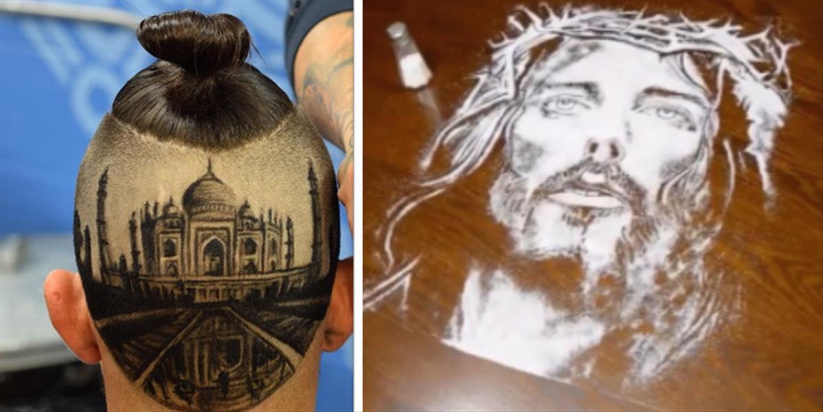 FOTO Trochu iný barber: S holiacim strojčekom dokáže divy, maľuje aj so soľou