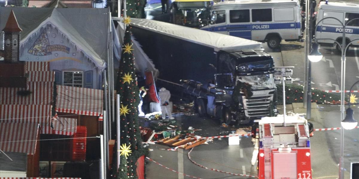 Automatický brzdný systém kamióna zabránil v Berlíne väčšiemu počtu obetí