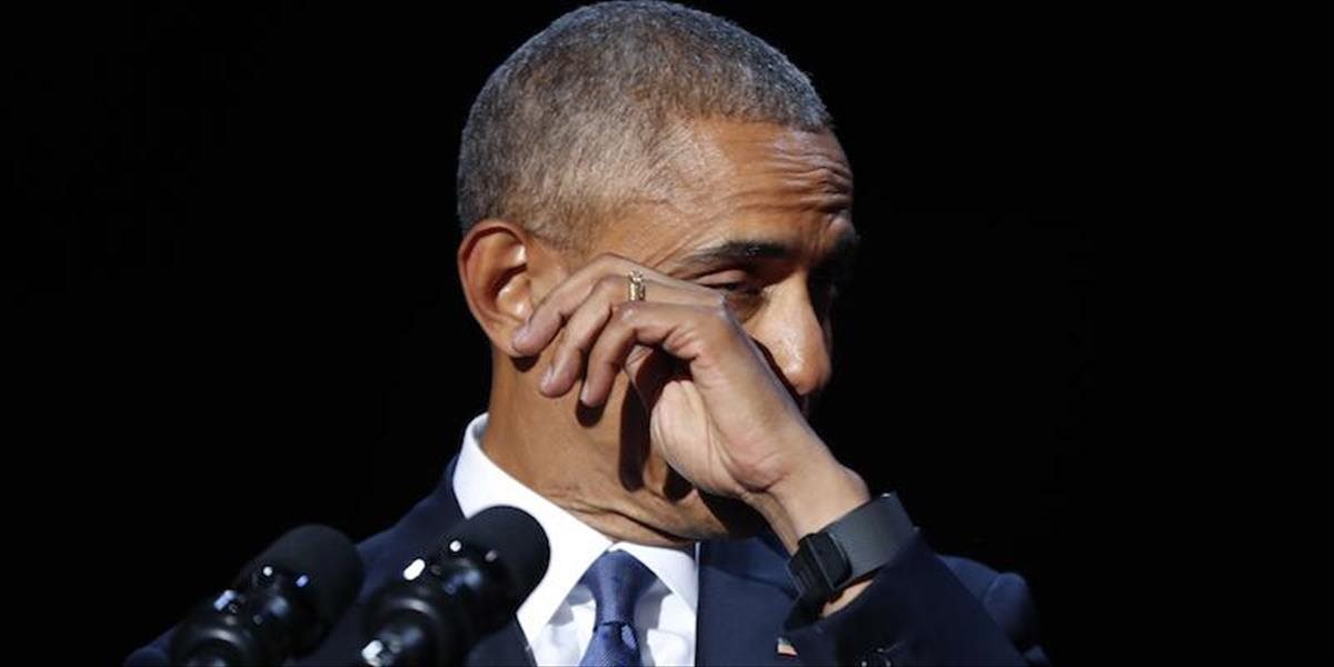 VIDEO Barack Obama predniesol v Chicagu rozlúčkový prejav: Rozplakal sa