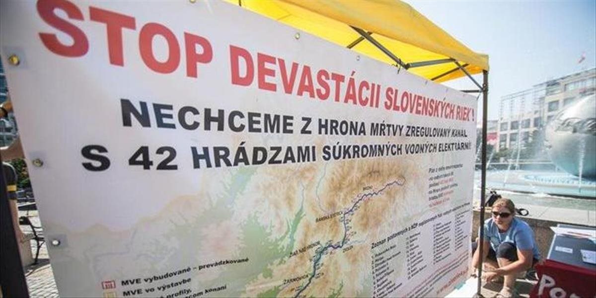 Aktivisti odmietajú vládne plány s malými vodnými elektrárňami