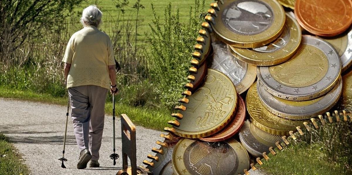 Priemerná starobná penzia dosahuje 417,5 eura