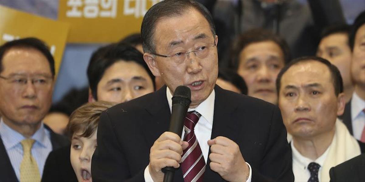 Pan Ki-mun v prieskume prezidentských favoritov skončil ako druhý