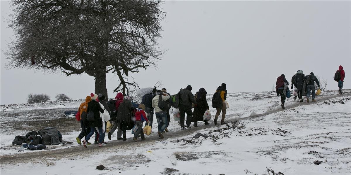 OSN upozornila na trápenie migrantov vystavených chladnému počasiu