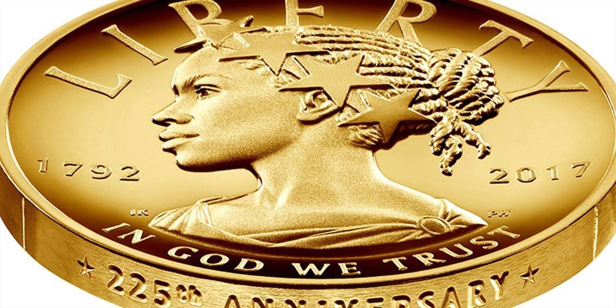 Sloboda je na 100-dolárovej zlatej minci zobrazená ako černoška