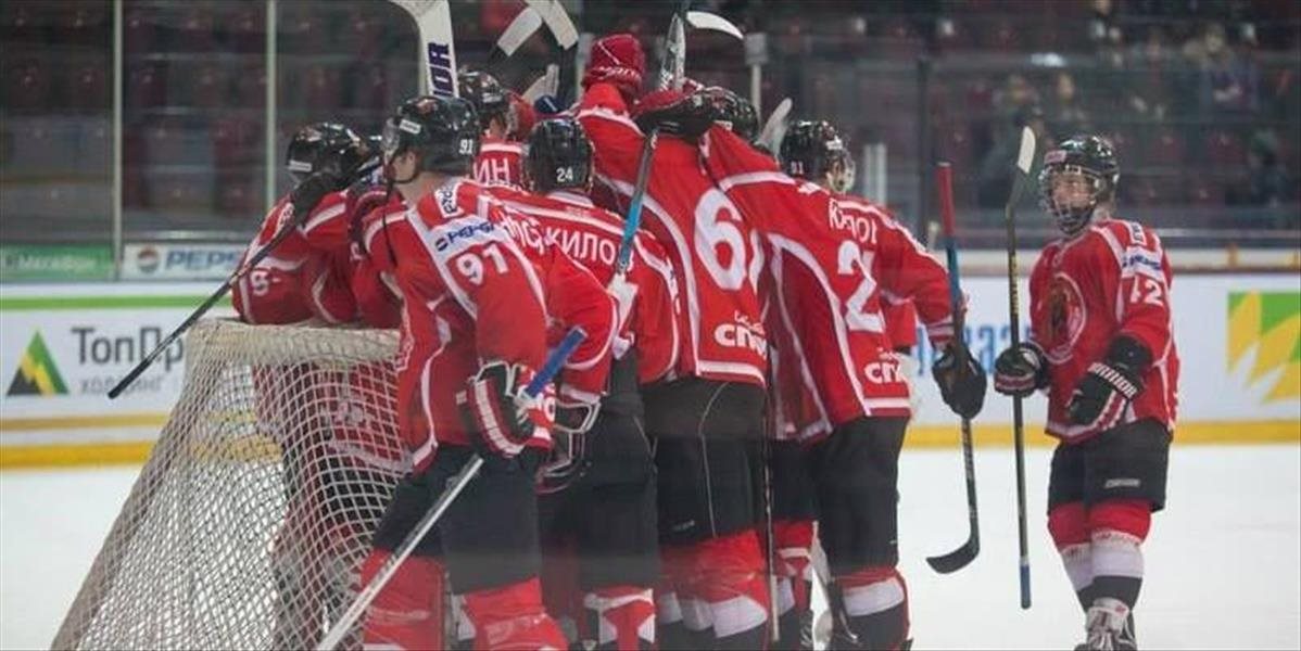 KHL: Čeľabinsk si len tesne poradil so Spartakom Moskva