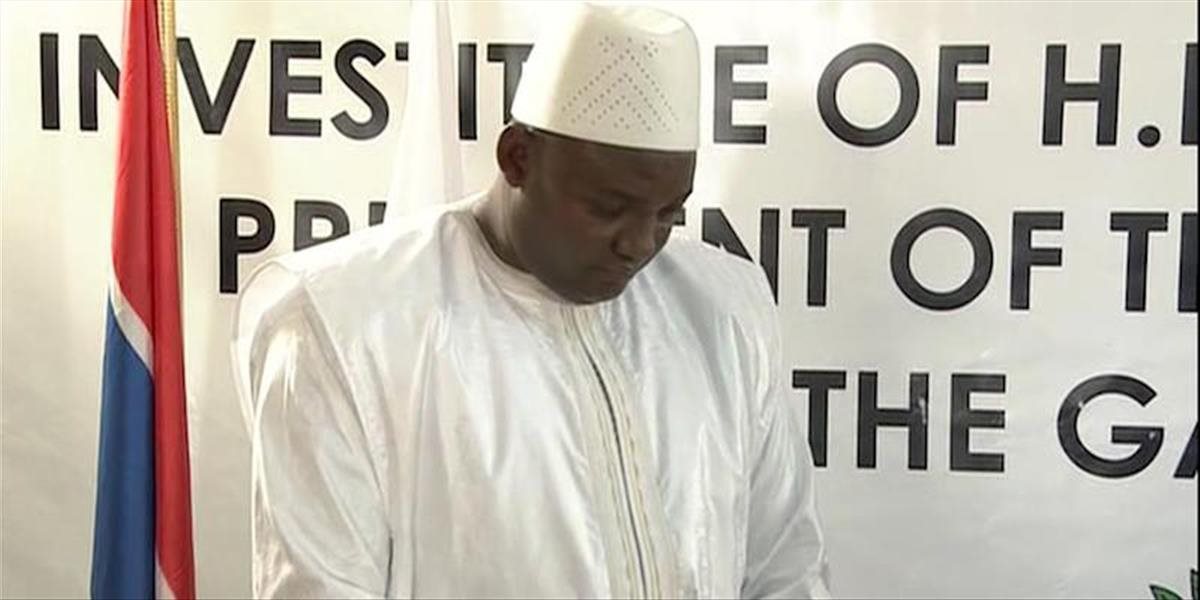 Nový gambijský prezident zložil sľub v Senegale