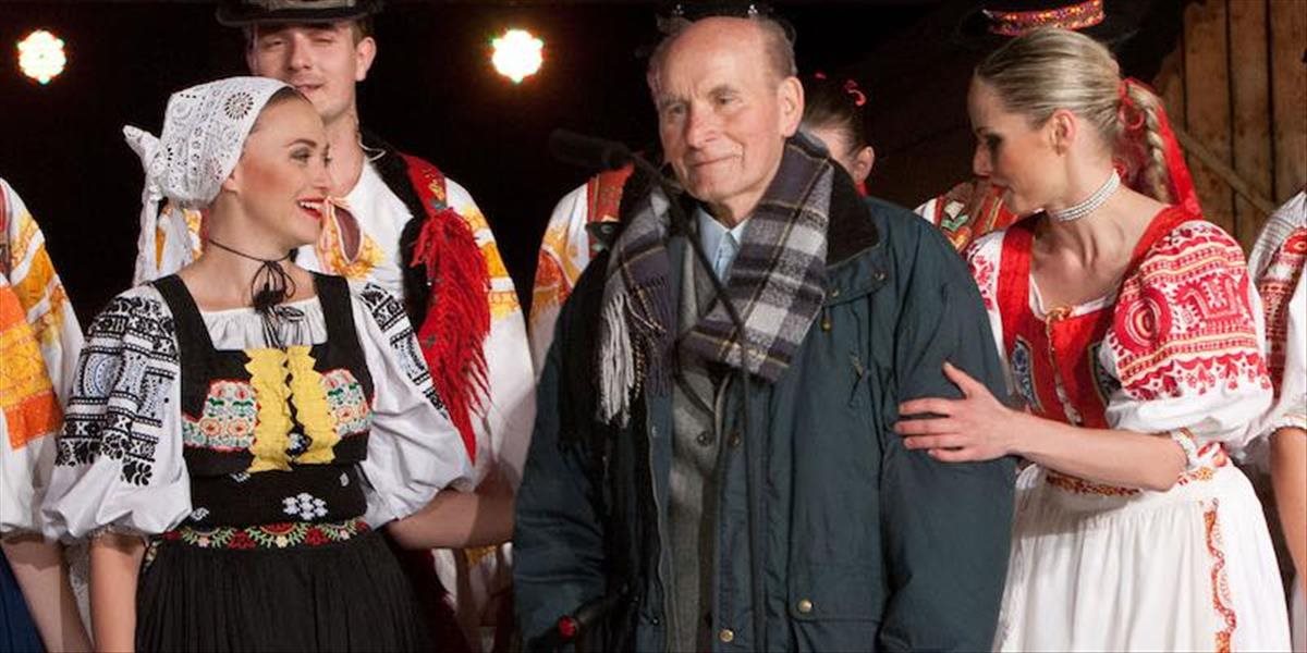 Štefan Nosáľ oslávil dnešné 90. narodeniny s Lúčnicou