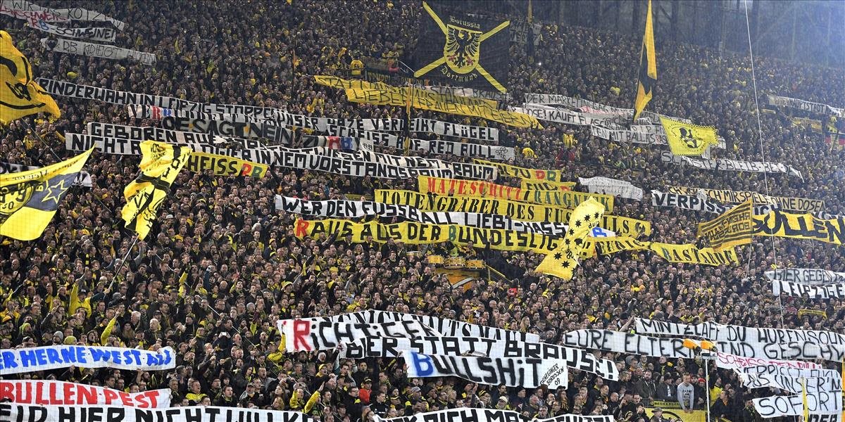 Vedenie Dortmundu odsúdilo násilné správanie svojich fanúšikov