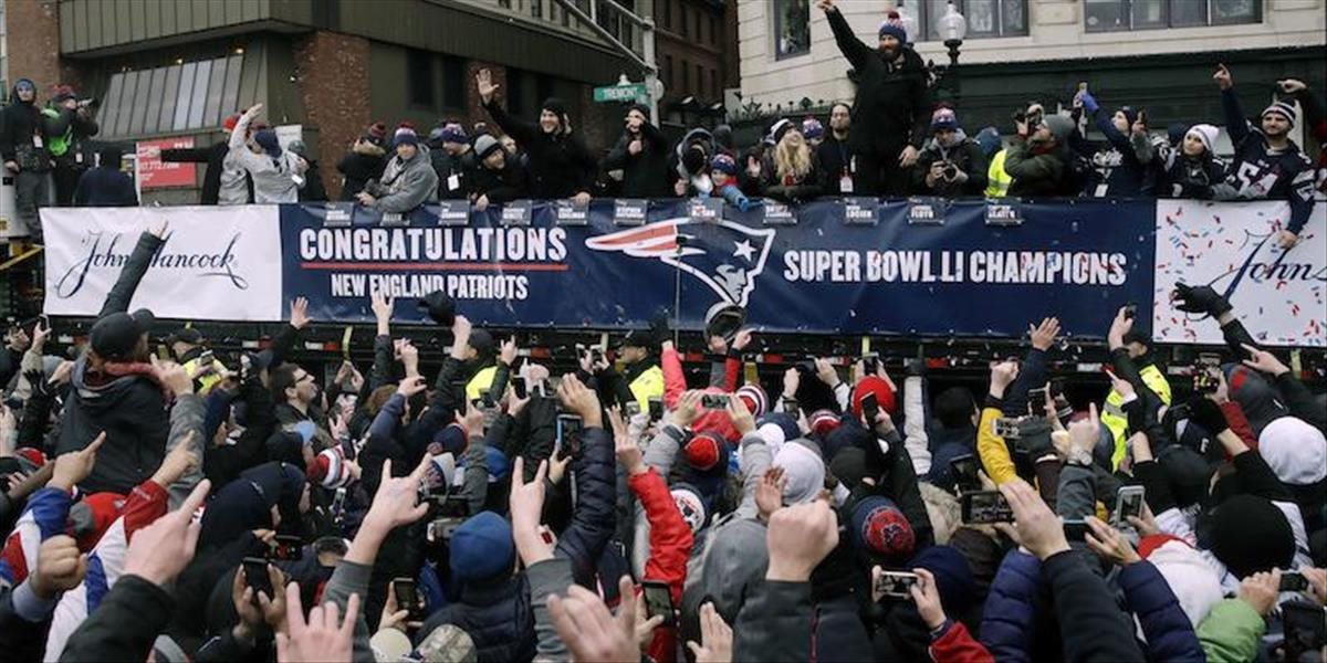 NFL: Patriots oslavovali Super Bowl v uliciach Bostonu