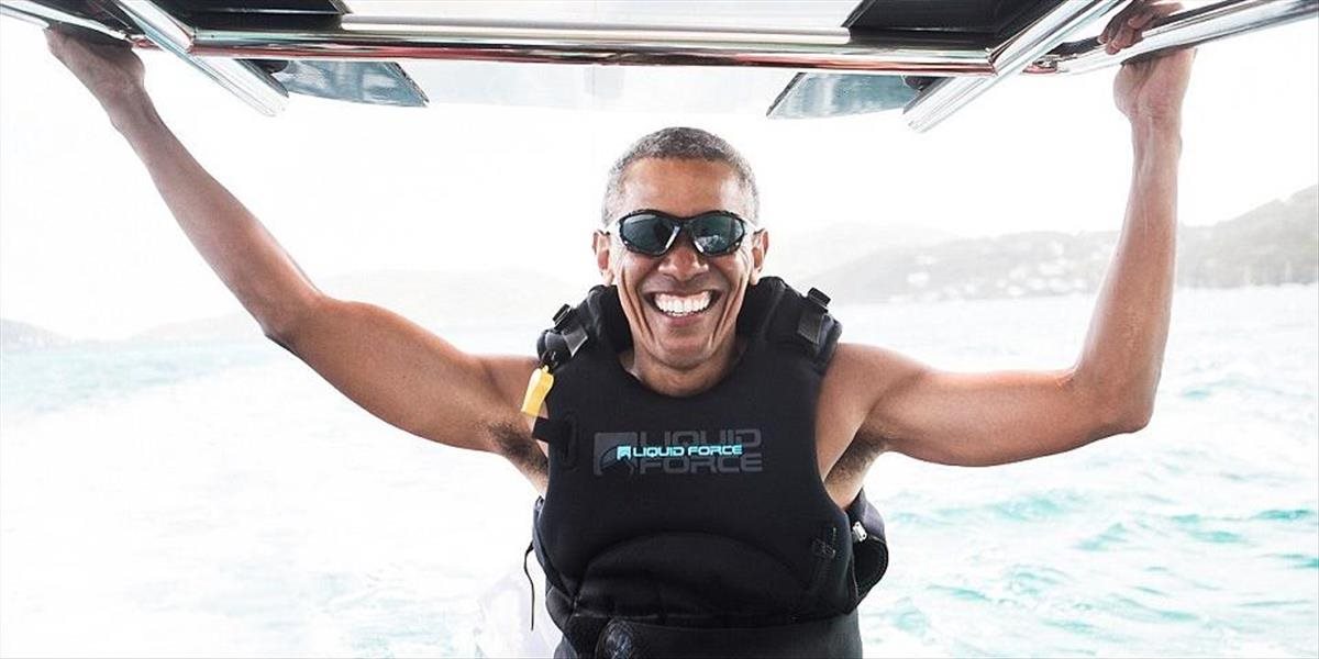 FOTO a VIDEO Obama si užíva pokoj: Dovolenkoval s miliardárom Bransonom v Karibiku