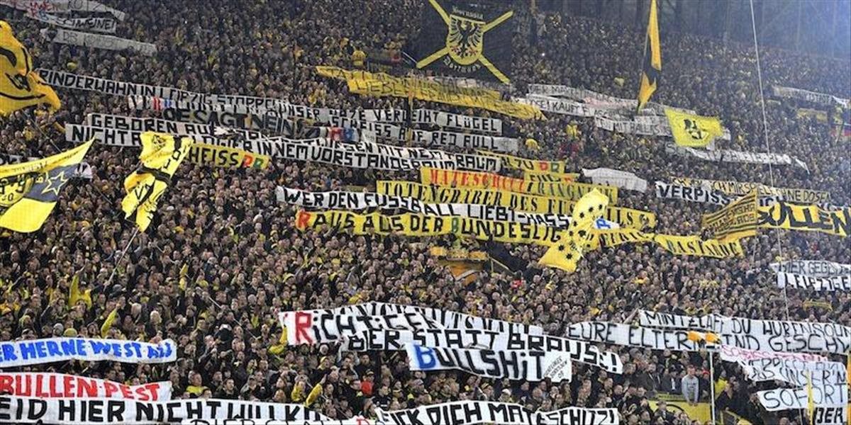 Desiatkam fanúšikom Borussie Dortmund zakázali vstup na štadióny