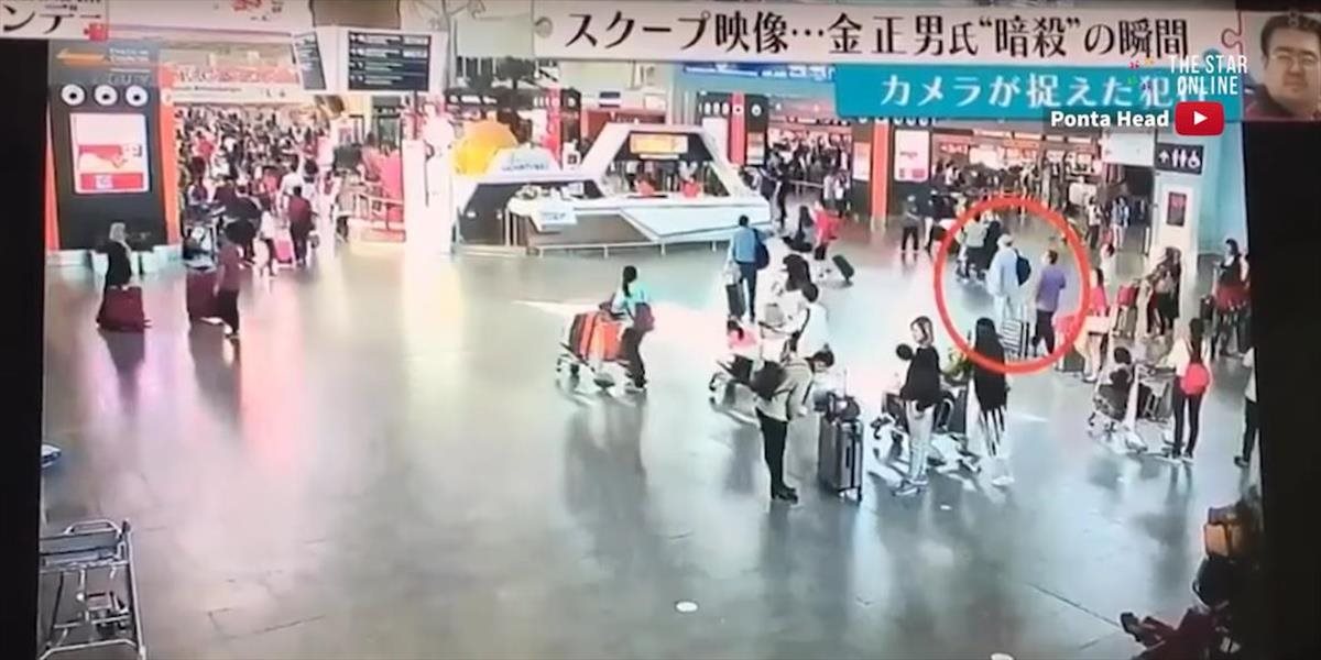 Zverejnili VIDEO útoku na Kim Čong-nama na letisku