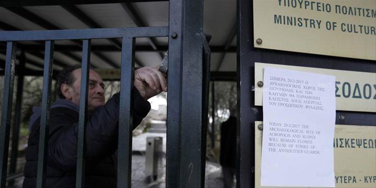 Do štrajku v Grécku vstúpili zamestnanci múzeí a archeologických lokalít
