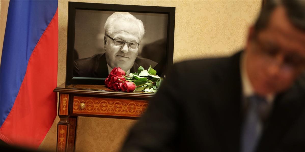 VIDEO Ruského veľvyslanca pri OSN Čurkina si uctili a pochovali v Moskve