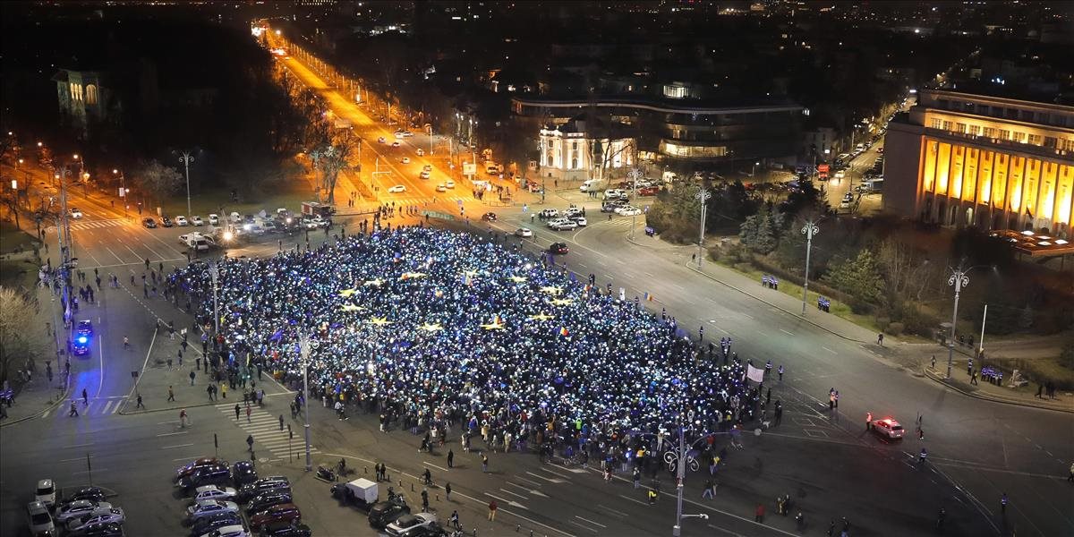 Tisíce Rumunov znova protestovali proti korupcii