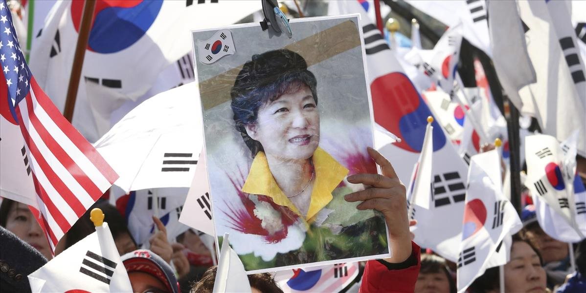 Bývalá juhokórejská prezidentka Pak Kun-hje opustila dnes prezidentský palác