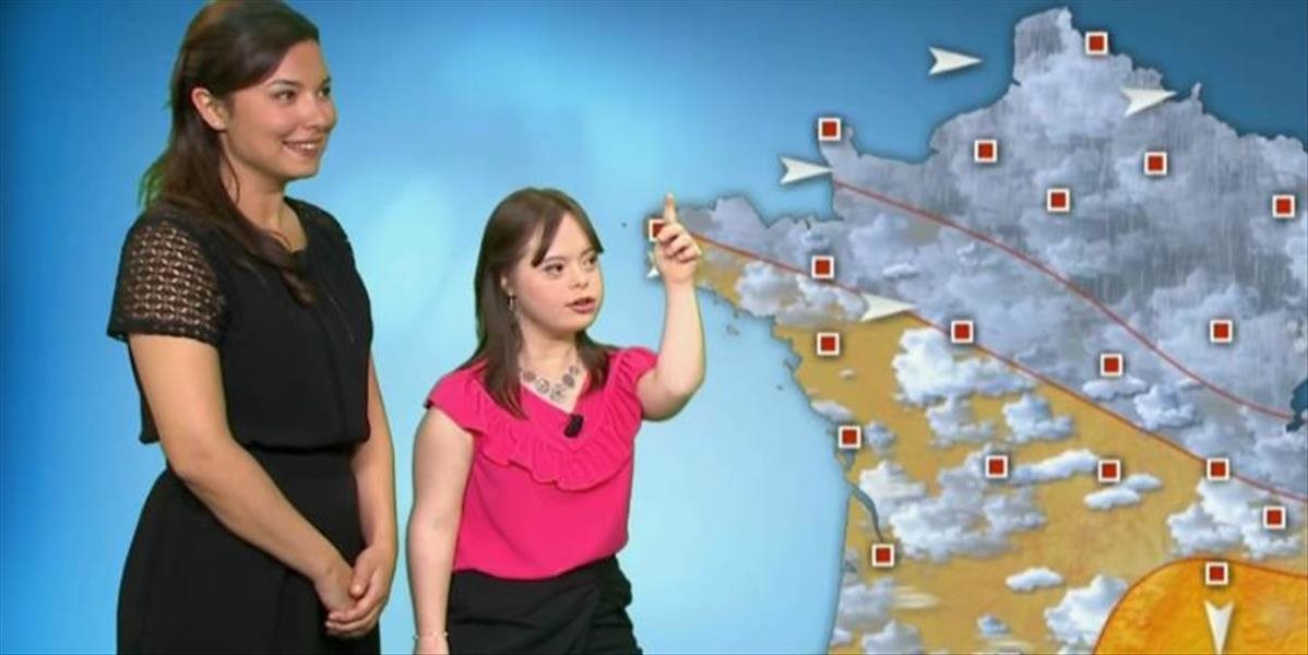 VIDEO Francúzi majú moderátorku počasia s Downovým syndrómom, pritiahla najväčší počet divákov