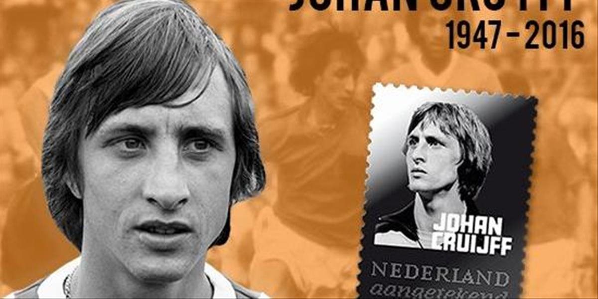 Holandská pošta vydala špeciálnu známku pre najlepšeho futbalistu Európy venovanú Cruyffovi