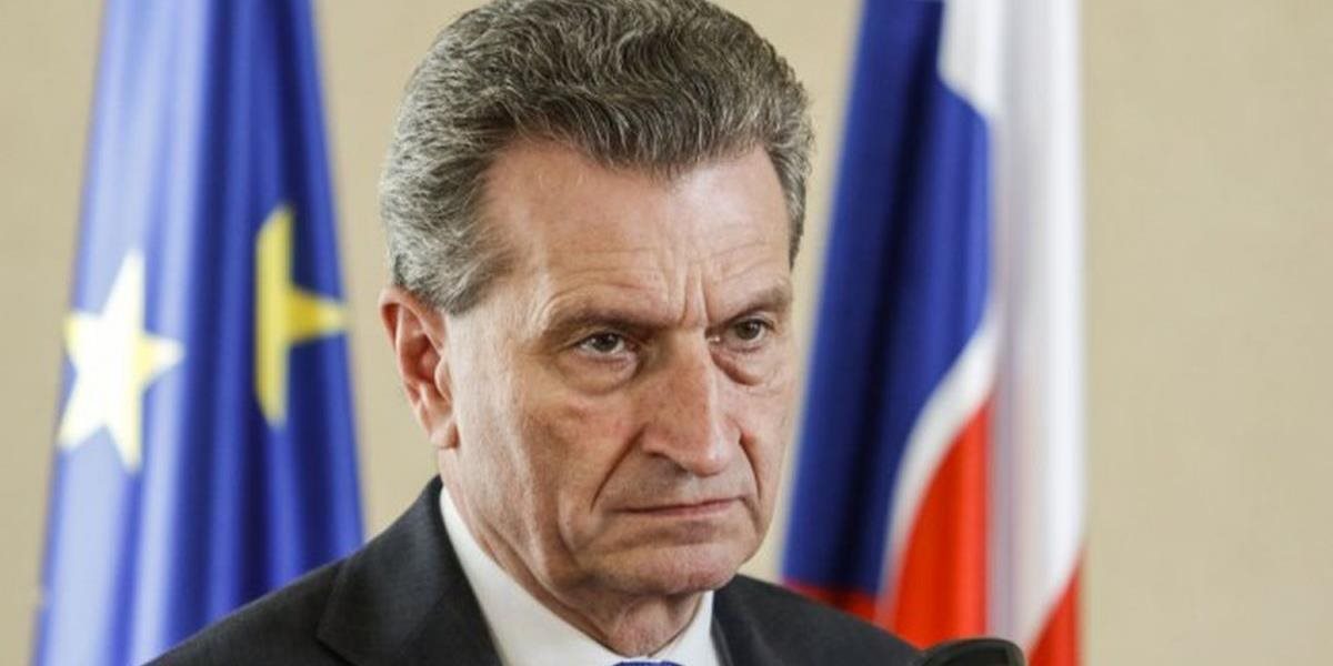 Eurokomisár Oettinger: List o brexite je zlým znamením pre Európu