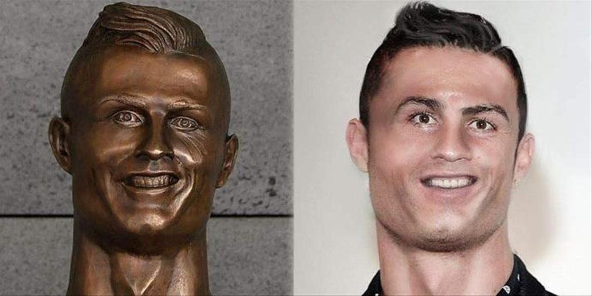 FOTO Ronaldo terčom posmeškov pre nevydarenú podobizeň