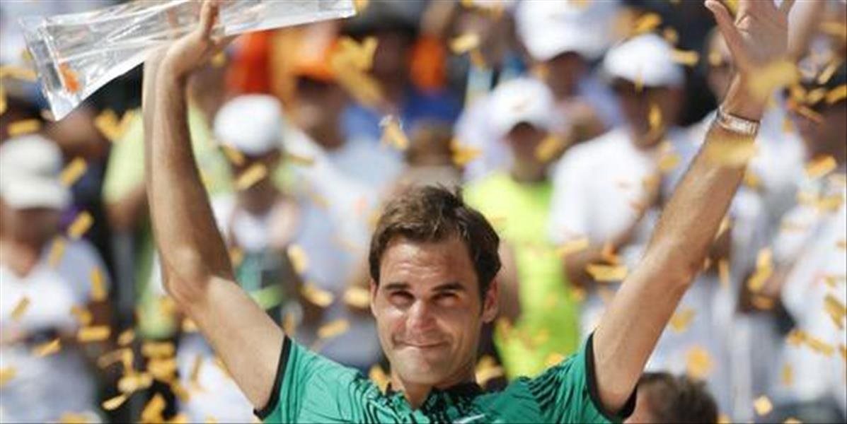 ATP Miami: Švajčiar Federer už nemôže byť šťastnejší, teraz si znova dopraje pauzu