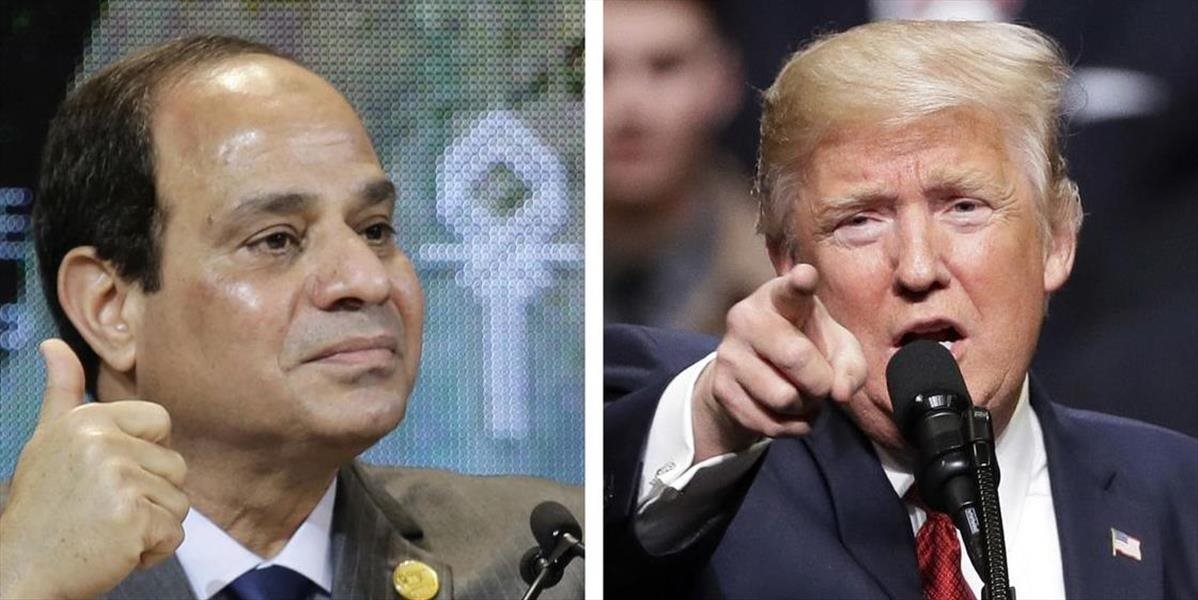 Trump a egyptský prezident Sissí dnes rokovali o spoločnom boji proti teroristom